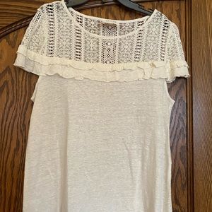 Sezane size medium pretty linen top. Worn once!